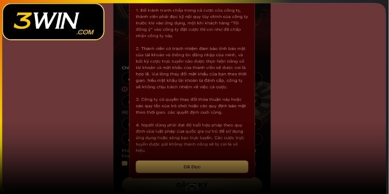 Gỡ rối vướng mắc trong quá trình đăng ký 3WIN